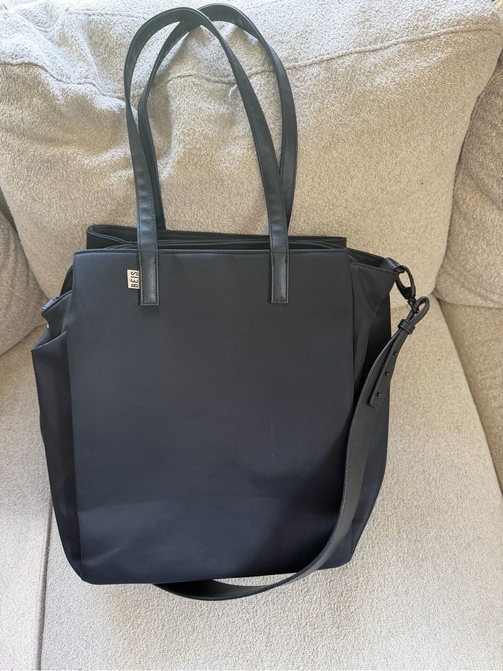 Beis Black Commuter Tote Bag - Picture 4 of 7